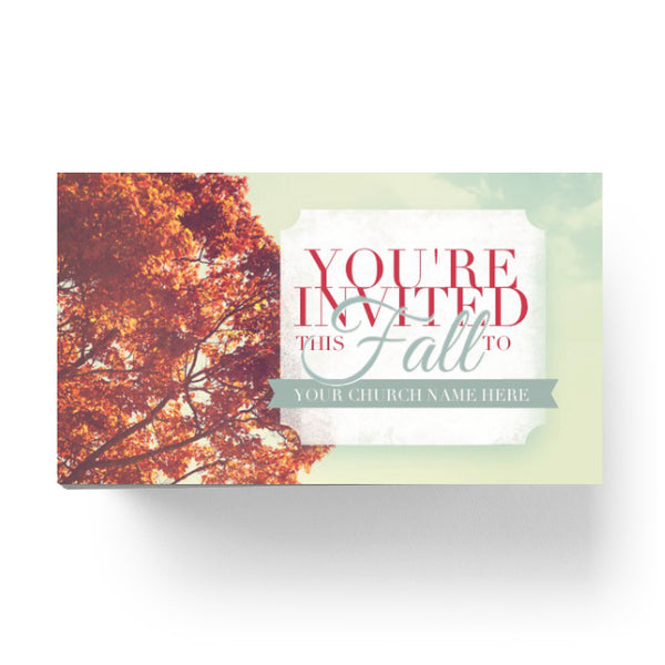 You're Invited Fall - Mini Invitation Card