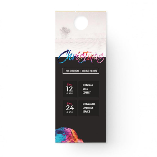Christmas Colorful - Door Hanger