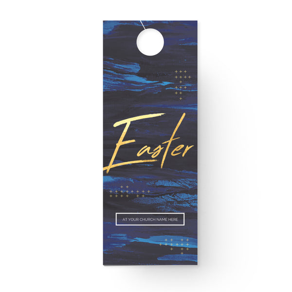 Easter Dark Blue Paint - Door Hanger
