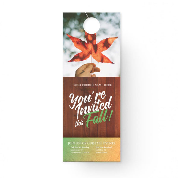 You're Invited This Fall - Door Hanger