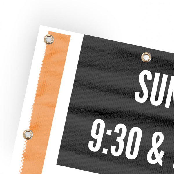 You're Invited Modern Orange - Vertical Banner