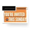 You're Invited Modern Orange - Standard Invitation Card