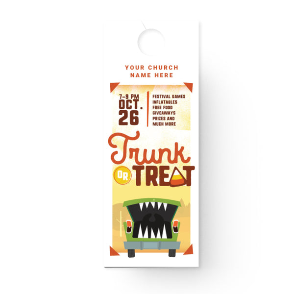 Trunk or Treat Orange - Door Hanger