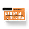 You're Invited Modern Orange - Mini Invitation Card