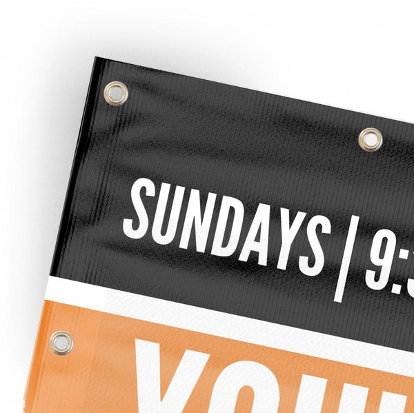 You're Invited Modern Orange - Horizontal Banner