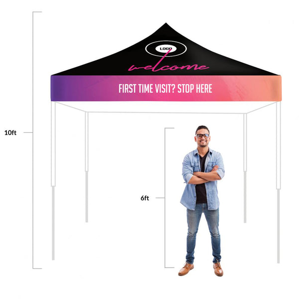 Gradient and Paint Clean - Welcome Tent