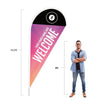 Gradient and Paint Clean - Teardrop Flag