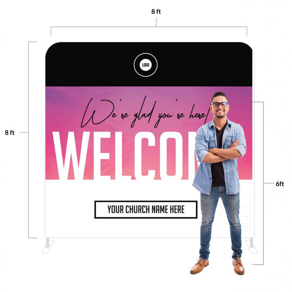 Gradient and Paint Clean - Large Fabric Sleeve Display