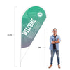Angled Gradients - Teardrop Flag