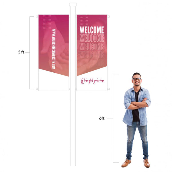Angled Gradients - Pole Banners