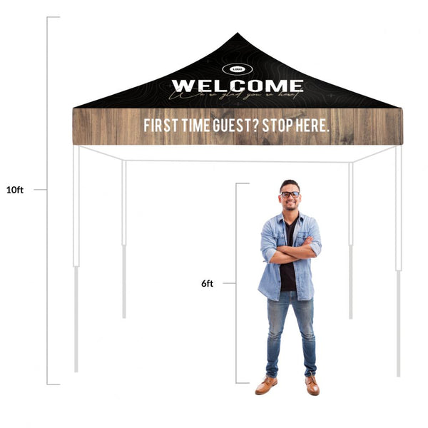 Dark Black Wood - Welcome Tent