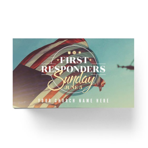 First Responders - Mini Invitation Card