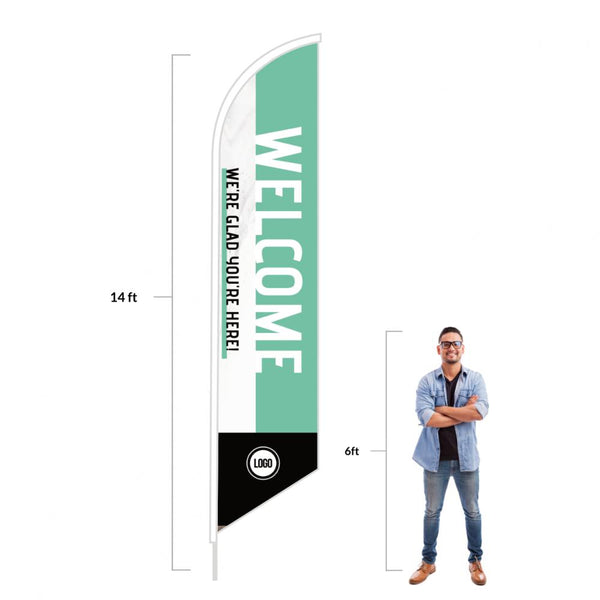 Clean Lines - Feather Flag