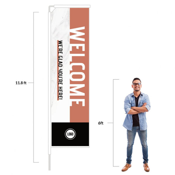 Clean Lines - Rectangle Flag
