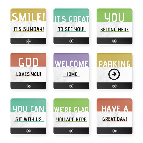 Clean Lines - Greeting Signs
