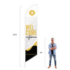 Wavy Lines - Feather Flag