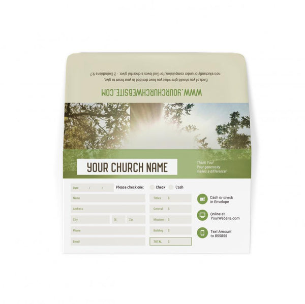 Cross Yearly Theme - Long Flap Offering Envelope