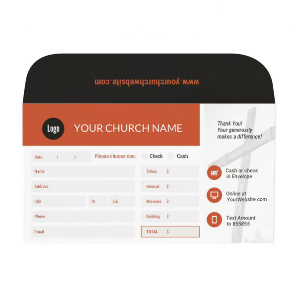 Calvary Yearly Theme - Short Flap Offering Envelope