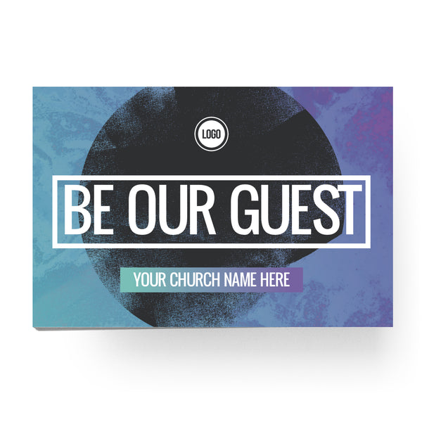 Be Our Guest Circle Gradient - Standard Invitation Card
