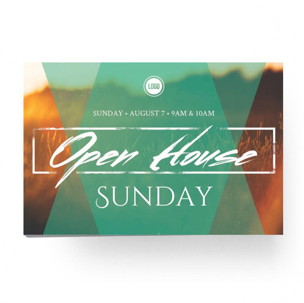 Open House Golden Field - Standard Invitation Card