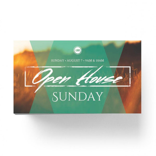 Open House Golden Field - Mini Invitation Card