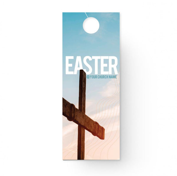 Easter Blue Cross - Door Hanger