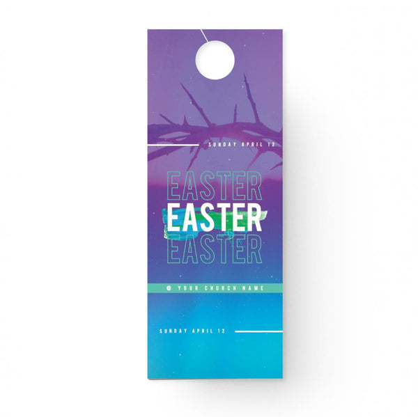 Easter Purple Gradient - Door Hanger