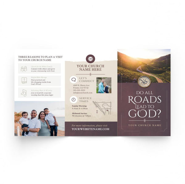 Do All Roads Lead to God - Trifold Tract