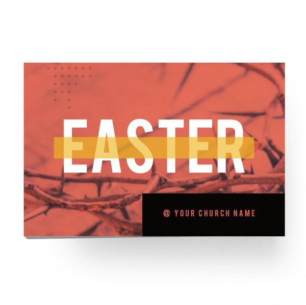 Orange Easter Crown - Standard Invitation Card