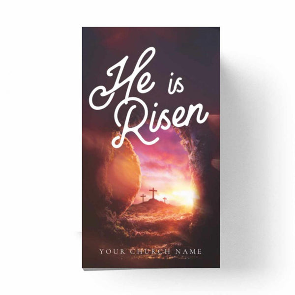He Is Risen Tomb - Mini Invitation Card