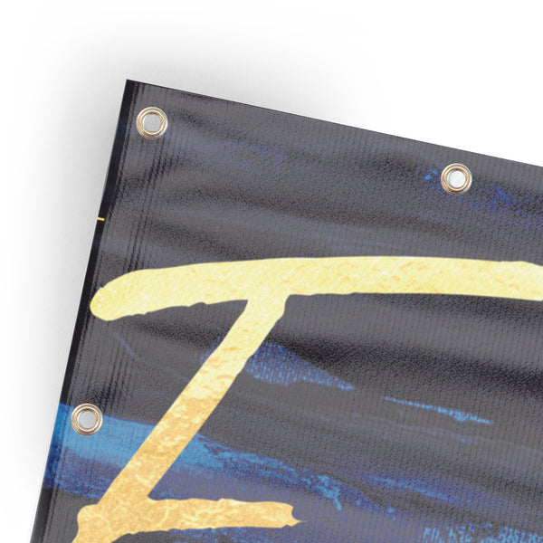 Easter Dark Blue Paint - Horizontal Banner