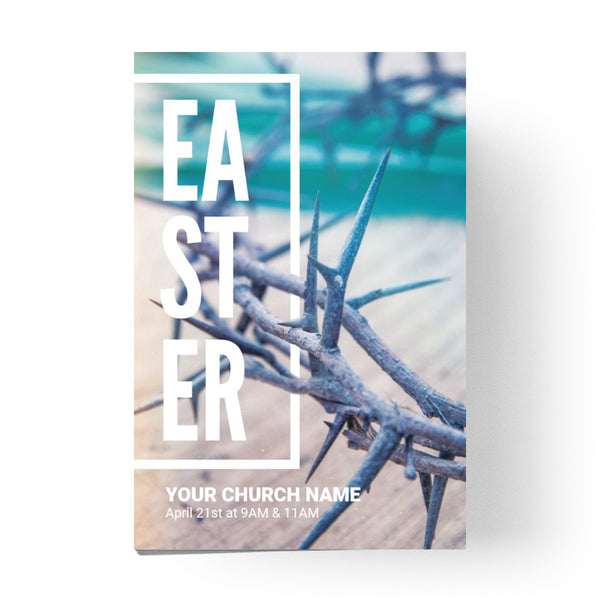 Easter Vertical Thorns - Standard Invitation Card
