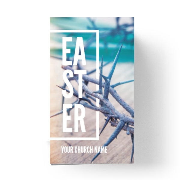 Easter Vertical Thorns - Mini Invitation Card