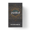 You're Invited Burst - Mini Invitation Card