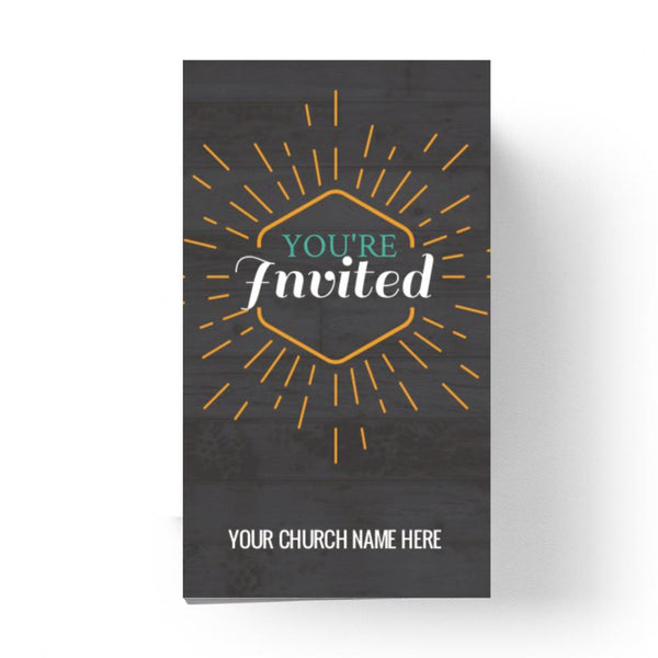 You're Invited Burst - Mini Invitation Card