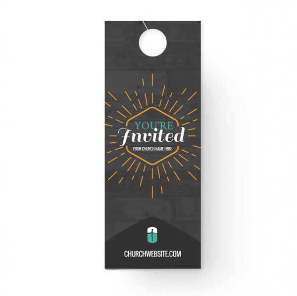 You're Invited Burst - Door Hanger