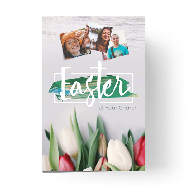 Easter Tulips and Paint - Standard Invitation Card