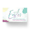 Easter Pastel Shapes - Mini Invitation Card