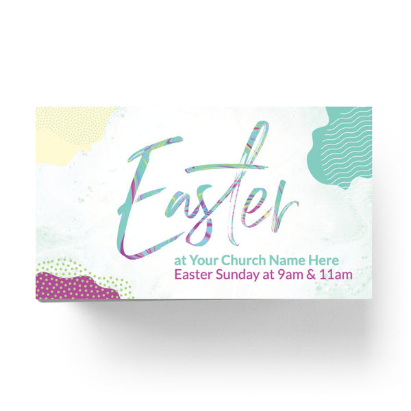 Easter Pastel Shapes - Mini Invitation Card