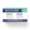 I Love My Church - Mini Invitation Card