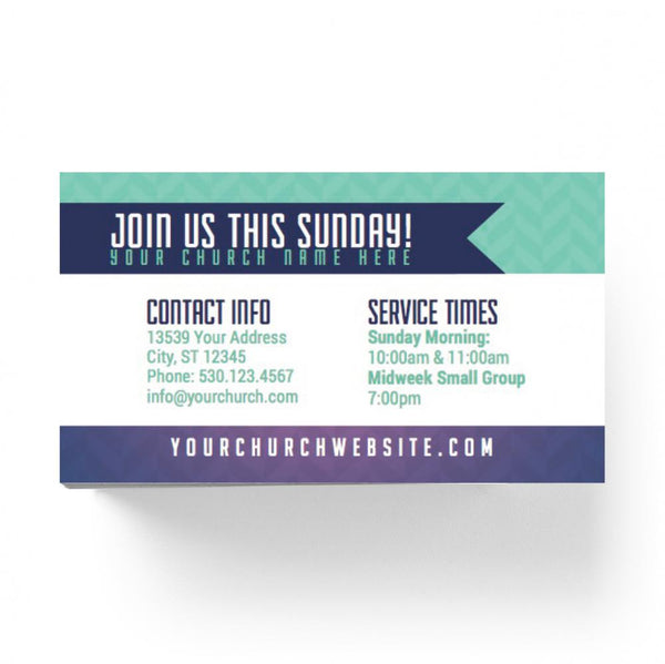 I Love My Church - Mini Invitation Card