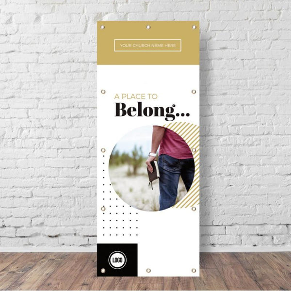 A Place To Belong - Vertical Banner
