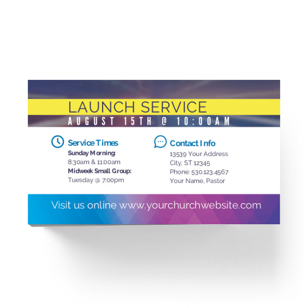 New Day New Church - Mini Invitation Card