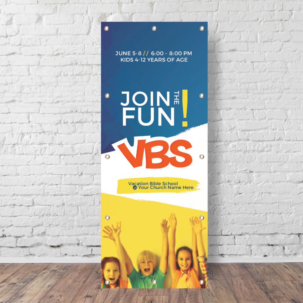 VBS Join the Fun - Vertical Banner