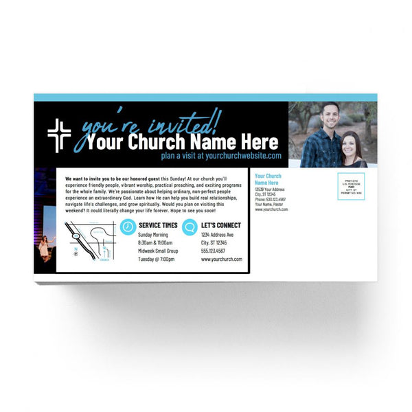 You Belong Here Blue Script - Large EDDM Mailer