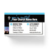 You Belong Here Blue Script - Mini Invitation Card
