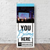 You Belong Here Blue Script - Vertical Banner
