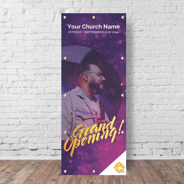 Grand Opening Sparkle - Vertical Banner
