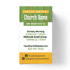 Summer Events Green - Mini Invitation Card