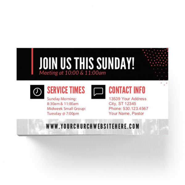 You Belong Here Red Box - Mini Invitation Card